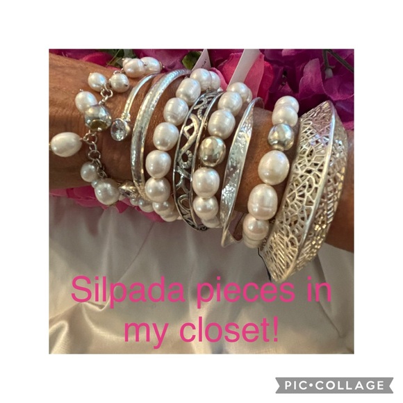 Silpada SHINE ON PEARL Stretch Bracelet B2894 - Picture 2 of 13